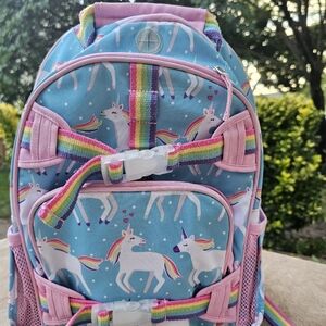 Pottery Barn Kids Unicorn Backpack with Rainbow Straps